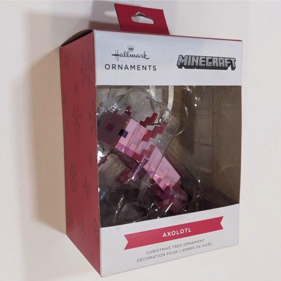 New Hallmark Minecraft Christmas Ornaments Axolotl Creeper Zombie 2022 Bundle - Picture 5 of 14